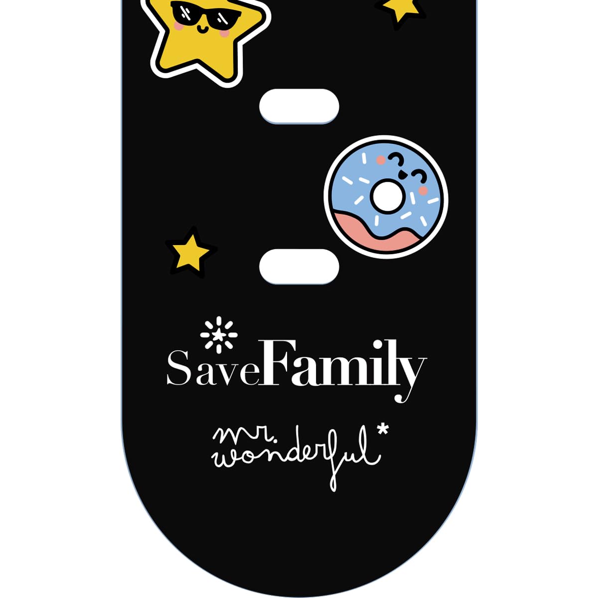 SaveFamily Iconic Plus Ed. Mr. Wonderful con Correas customizadas. Reloj Inteligente niño Videollamada, Música, Identifica Llamadas, Video, Bluetooth, App Store, Whatsapp & Stikers Divertidos (Negro)