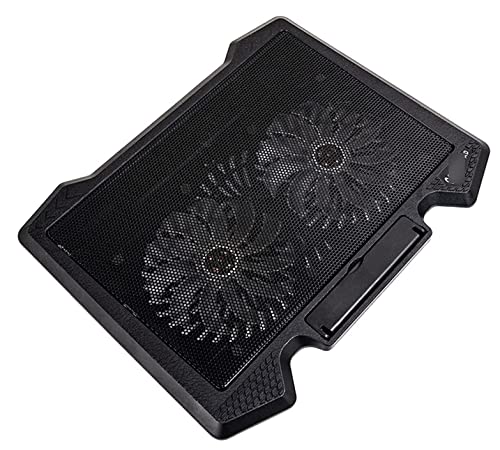 JYARZ Base Raffreddamento Pc Portatile Laptop Cooler Pad 2 Porte USB E Due Ventole di Raffreddamento Supporto per Notebook per Laptop da 12-17 Pollici Ventola Pc per Ufficio