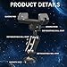 PAFXMT Gym Magnetic Phone Holder Mount,Heavy Duty 360° Rotation Non-Slip Clamp, Ultra-Strong Neodymium Magnet for Treadmill, Exercise Bike, Weight Bench,Universal Fit All Smartphones,Black