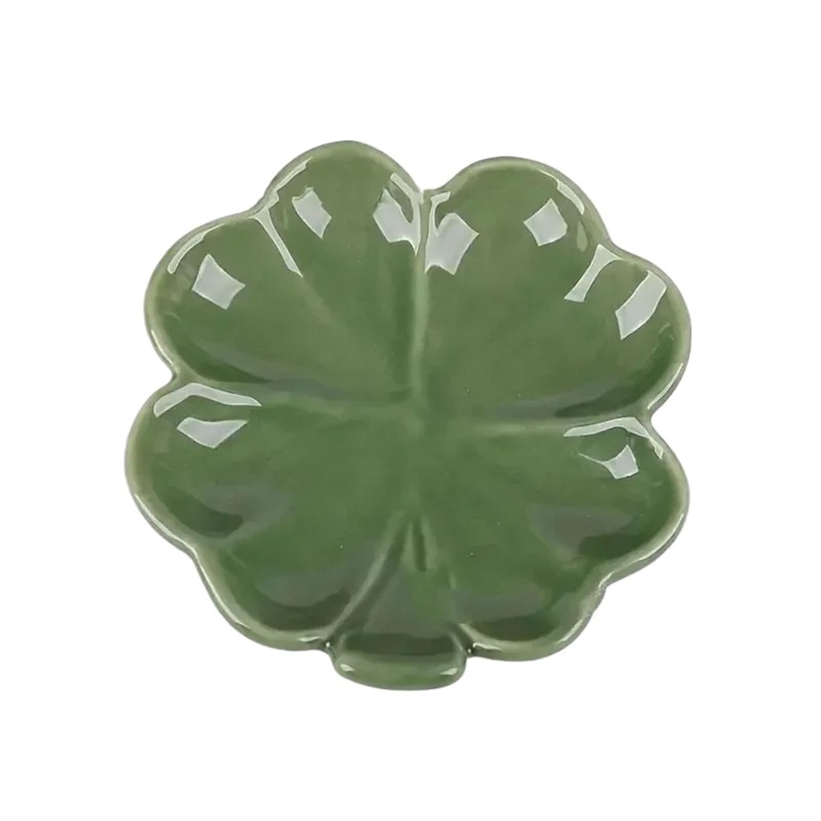 Ceramiczna tacka na drobiazgi, Ceramiczne naczynie na biżuterię w kształcie liścia akcesoria kosmetyczne Color01 1/2 szt(Color 01 2pcs)