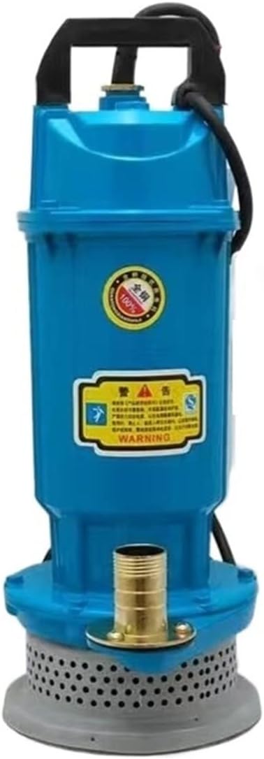 Mini Submersible Portable Electric Water Pump 370/750 220V 1.5m3/h 8/15M Domestic Submersible Pump Agricultural Irrigation Well Pumping Submersible Pump(370W2 1 inch 10M)