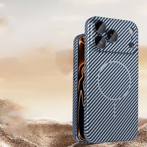 Coque arrière iPhone 14 Plus carbone premium argent rigide