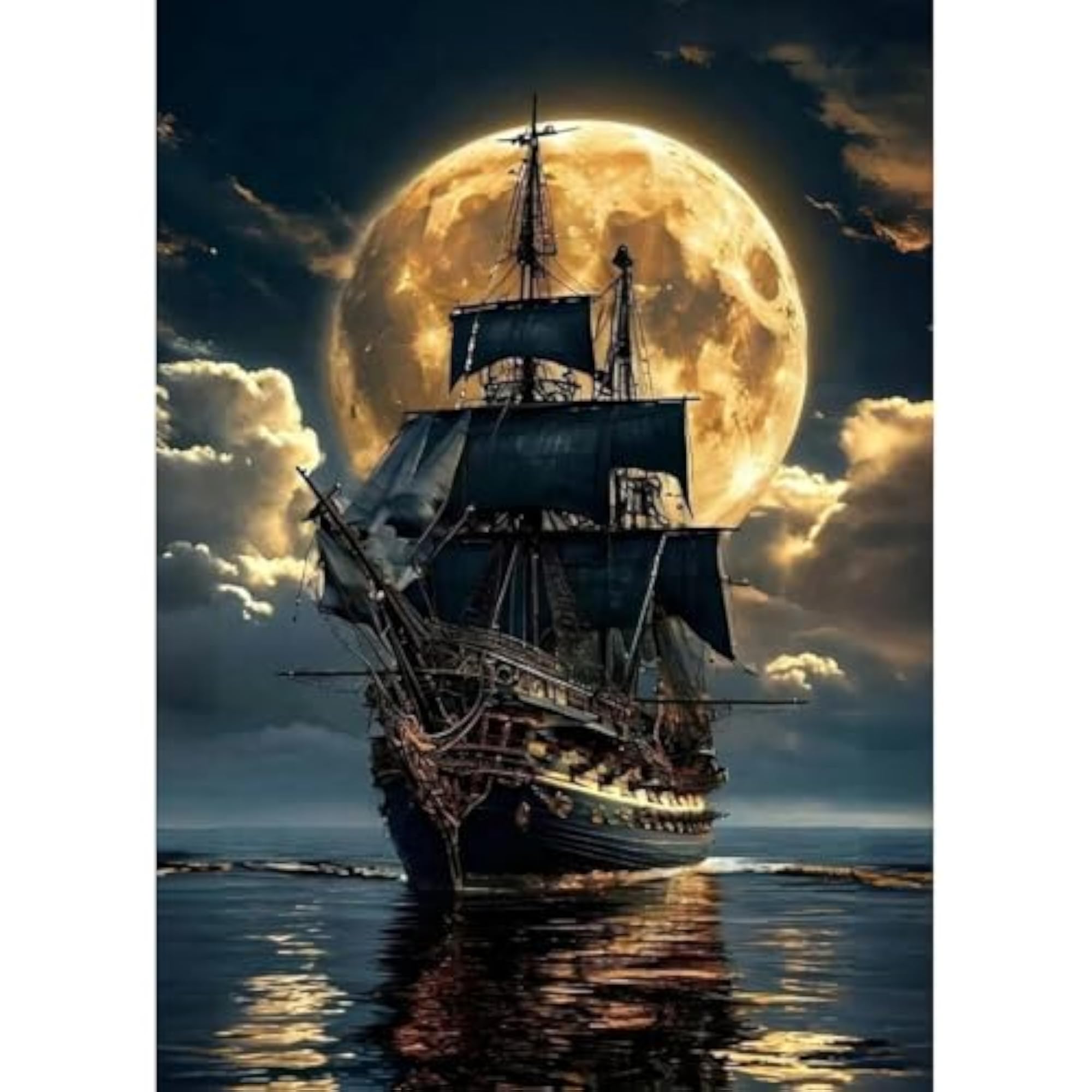 5D Pirate Ship Diamond Painting Kits for Home Decor