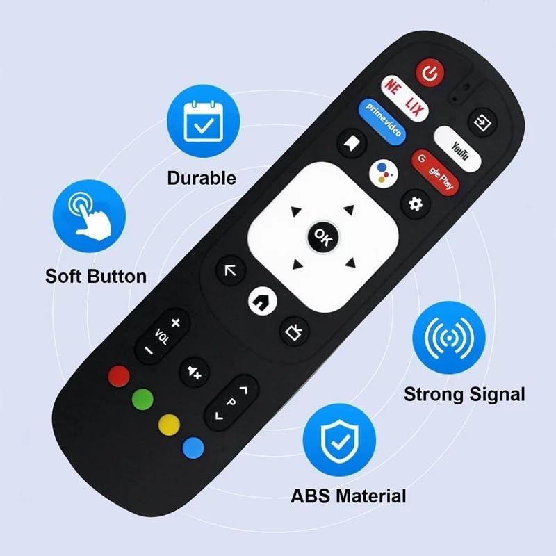 Sostituisci il telecomando vocale RM-C3287 for JVC RM-C3570 for KENWOOD for Motorola Smart TV Telecomando durevole Facile da installare