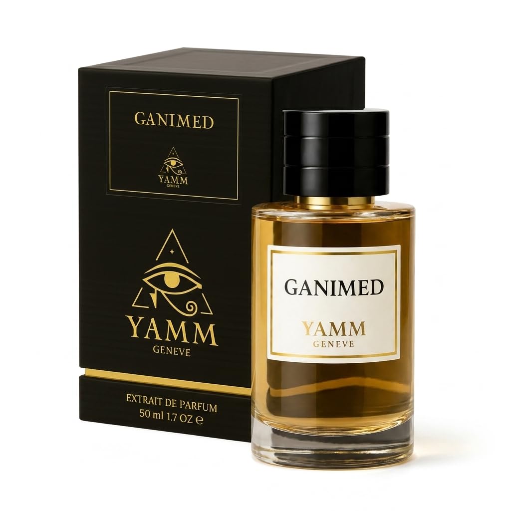 Ganimed | Extrait de Parfum 50 ml | Profumo Unisex Uomo & Donna | Zafferano, Mandarino Italiano & Camoscio | Minerale, Legnoso & Muschiato | Lusso & Lunga Tenuta