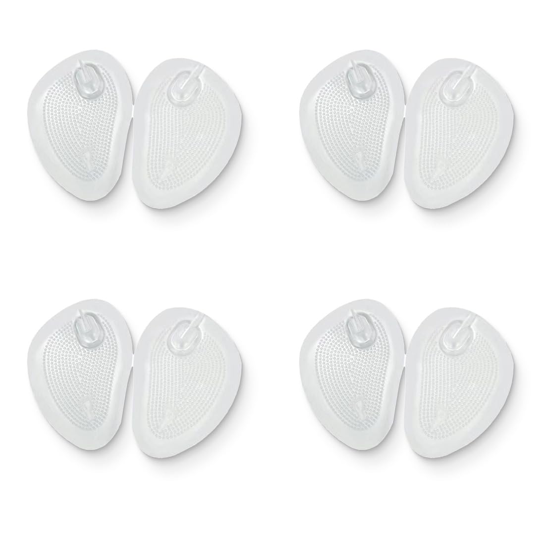 4 Pares de Almohadilla para Sandalia, Protector de Dedos de Silicona Transparente Separador de Dedos de Sandalia para Chanclas, Unisex