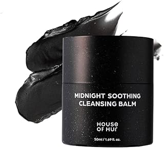 House of Hur Midnight Soothing Cleansing Balm, Makeup Remover (50ml) Ideal for Sensitive Skin, Gentle Balm Cleanser, Remov...