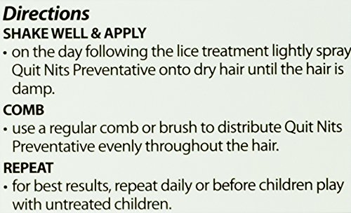 Lice Treatment Combo Pack, Head Lice Shampoo and Lice Prevention Spray for Kids, Quit Nits Lice Treatment for Kids