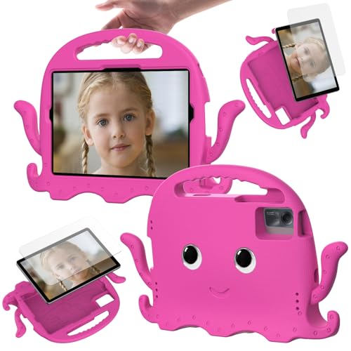 Étui pour Samsung Galaxy Tab S11 11" SM-X730 coque de protection rose rouge en EVA