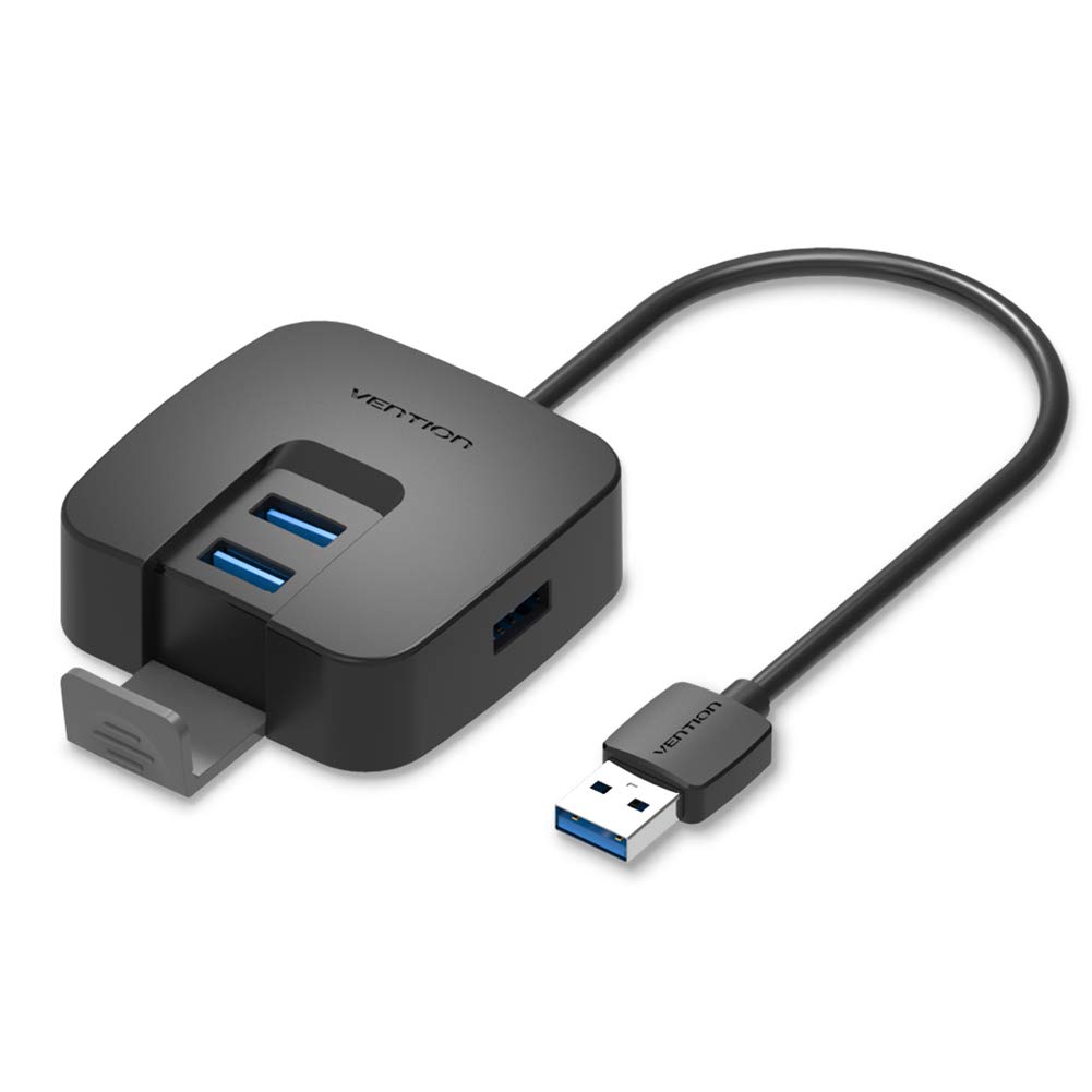 VENTIONUSB3.0 Hub, 5Gbps Super Speed 4-Port USB 3.0 Hub Splitter, Portable (1 Meter, CHBB)