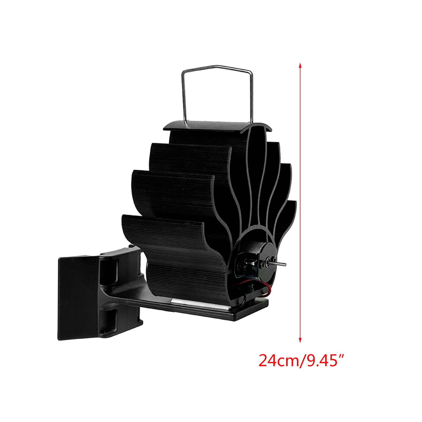 Pratico ventilatore per stufa a legna alimentato a calore, ottimizza l'efficienza termica con monitoraggio in tempo reale, non richiede batterie