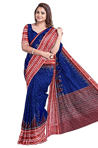 NUAPATANAPATA Women's Sambalpuri Pure Cotton Saree-C