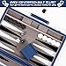 Froggod Travel Backgammon Sets for Adults – 15 Inch Premium Backgammon Set – PU Leather Case with Seamless Flocked Game Surface – Classic Board Games for 2 Player and Gift for Men(Dark Blue)