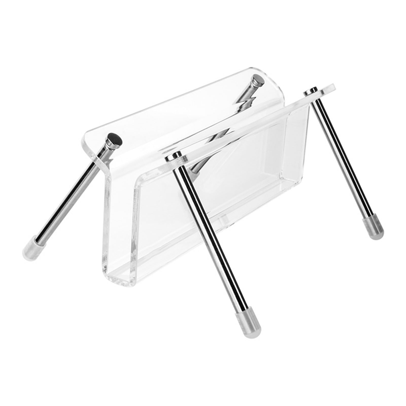 YWLUUOO Clear Acrylic Record Storage Rack Your Collection in Sturdy and Lightweight Acrylic Stands Record Storage Stand