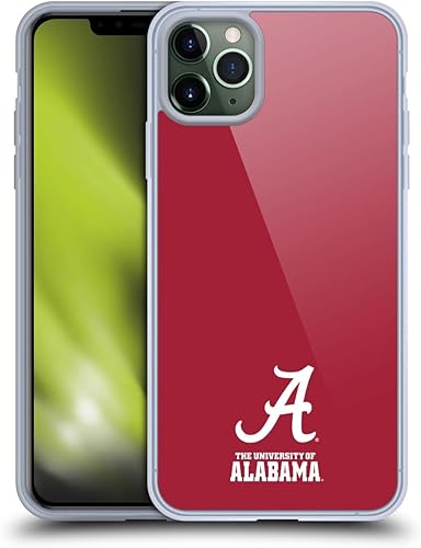 Miniatura 262 de Head Case Designs Funda de gel con logotipo oficial de la Universidad de Alabama UA [protección de grado militar] compatible con Apple iPhone 11