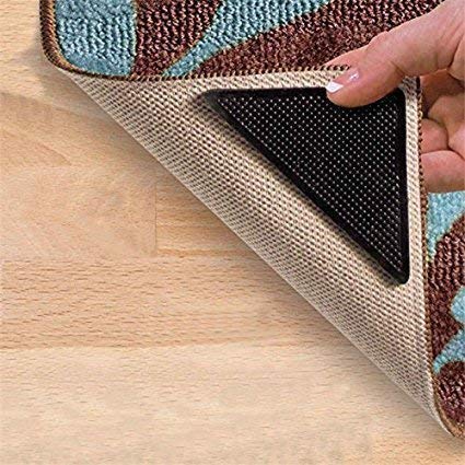 ABS Anti-skid Carpet Grippers (Multicolour, Small, Black)-image-2