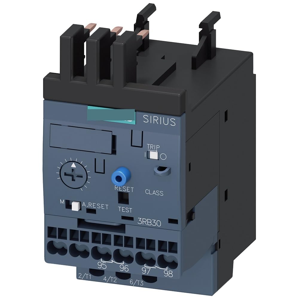 PIHWGUVD Overload Relay 1-4A Motor Protection S00 Class 10 Installed on The contactor 3RB3016-1PE0
