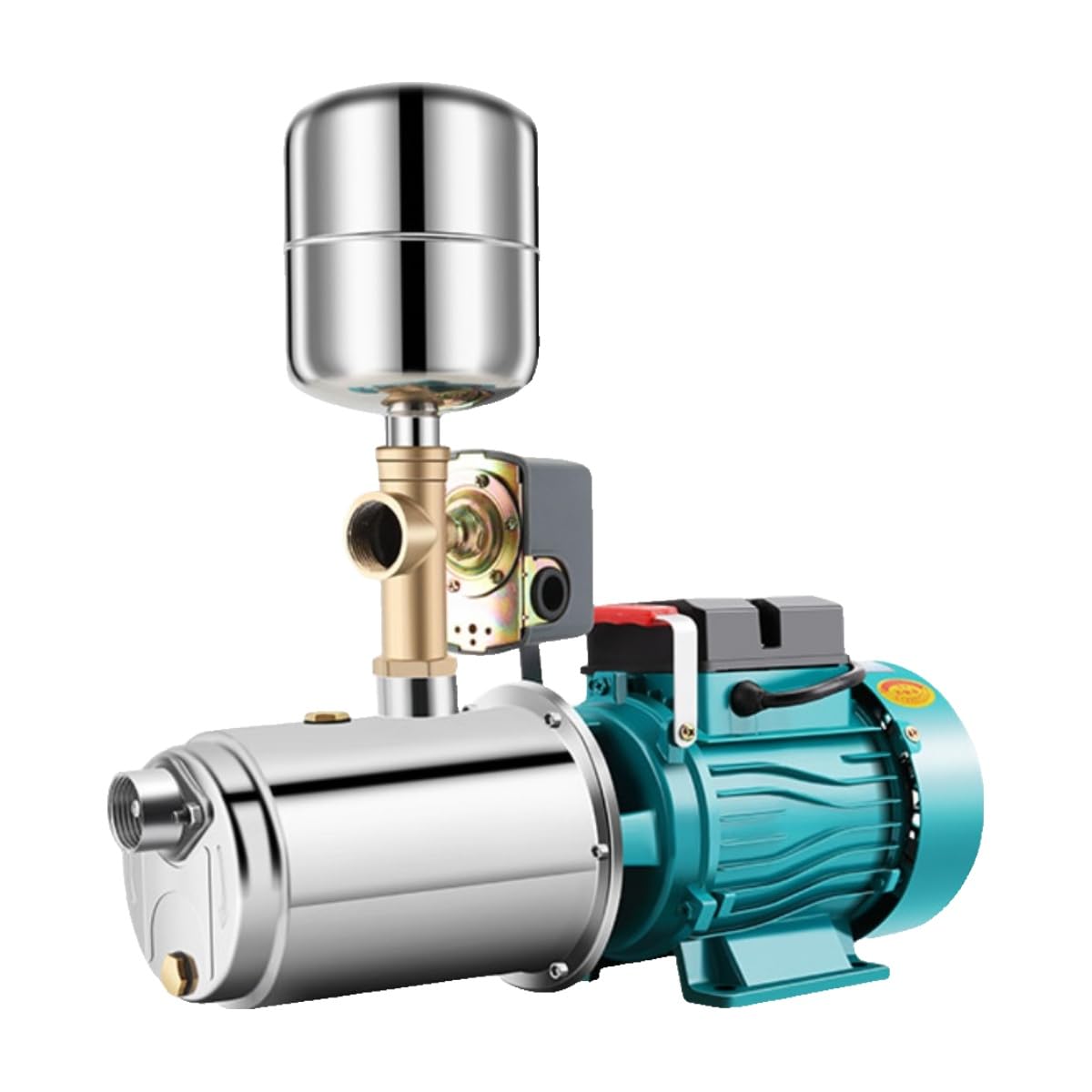 Avviamento e arresto della pompa con a vite, booster 'acqua del rubinetto, pozzo d'acqua, torre, alimentazione idrica 220 V(Stainless Steel Auto Screw Pump 1100W)
