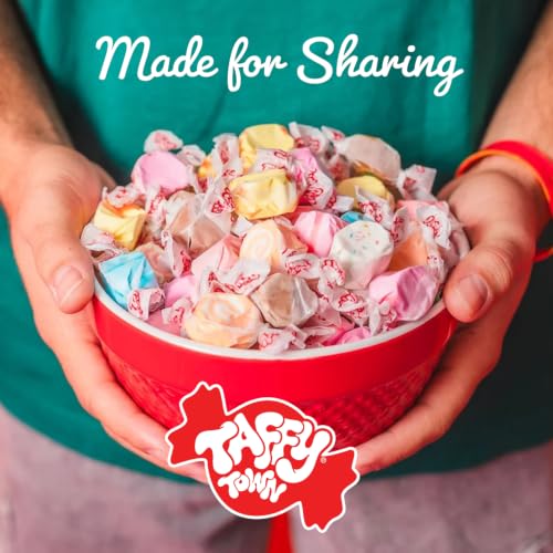 Taffy Town Saltwater Taffy, Assorted (5lb Bag) | Bulk Individually Wrapped, Whipped, Gourmet Nougat-Style Candy, Soft & Delicious, Party good Candies, Nut Free, Gluten Free - image 6