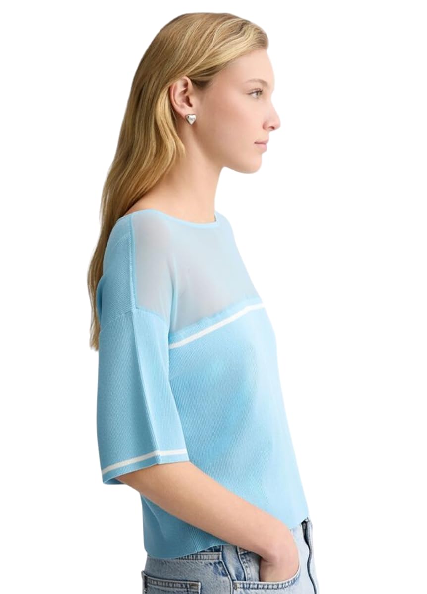 Liu Jo T-Shirt in Maglia sopra Trasparente TA5098