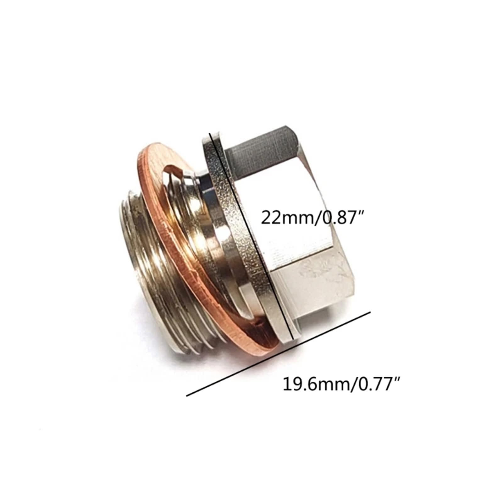 Adattatore for sensore di pressione dell'olio M18 x 1,5 maschio a 1/8 NPT femmina, indicatore di temperatura