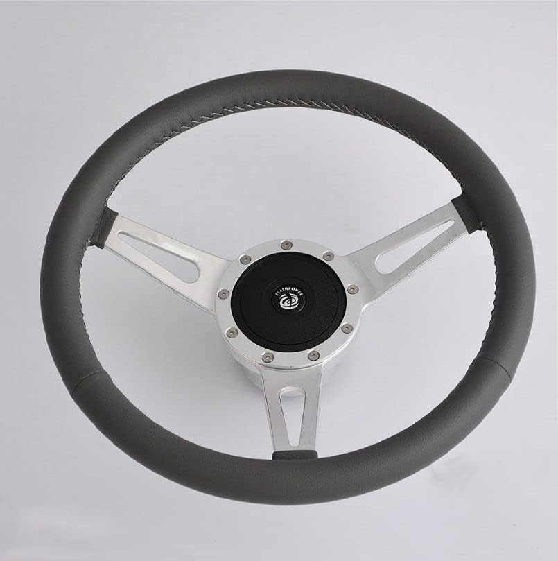 Flashpower 15" Classic Black Wrapped Steering Wheel W/Horn