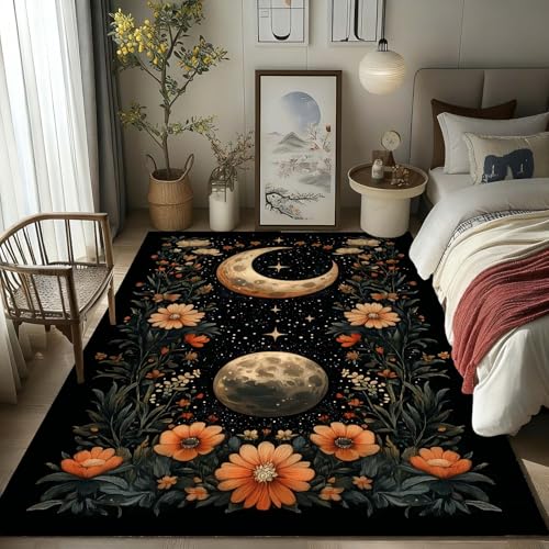 Tapete decorativo rectangular de fases lunares 10'x13' miniatura 5