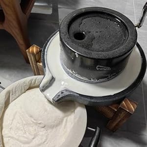 DSeenLeap Klassische Stein Getreidemühle Nassschleifer