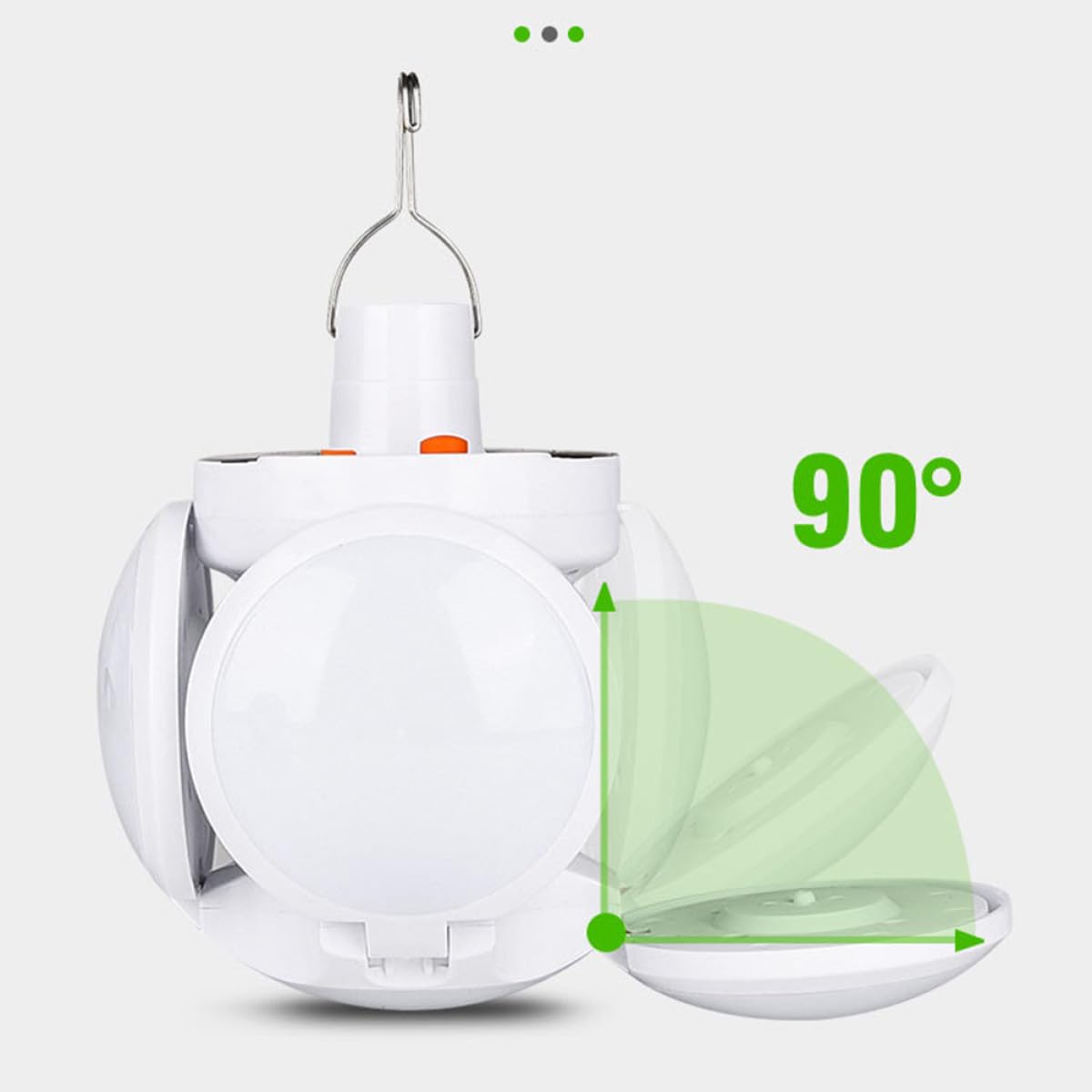 Lámpara de Camping Halloween LED Solar Plegable Portátil Recargable