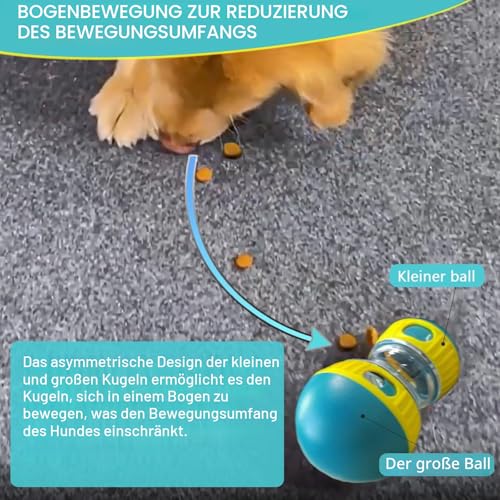 JWTEEE Intelligenzspielzeug für Hunde, Futterball für Hunde, Leckerli Ball für Welpe, Slow Feeder Spielzeugball für Hundes, Snackball hundespielzeug, Puzzle Spielzeug (Green)