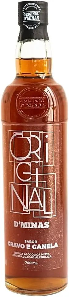 Cachaça Original D'Minas Sabor Cravo e Canela, Bebida Alcoólica Mista, 700ml
