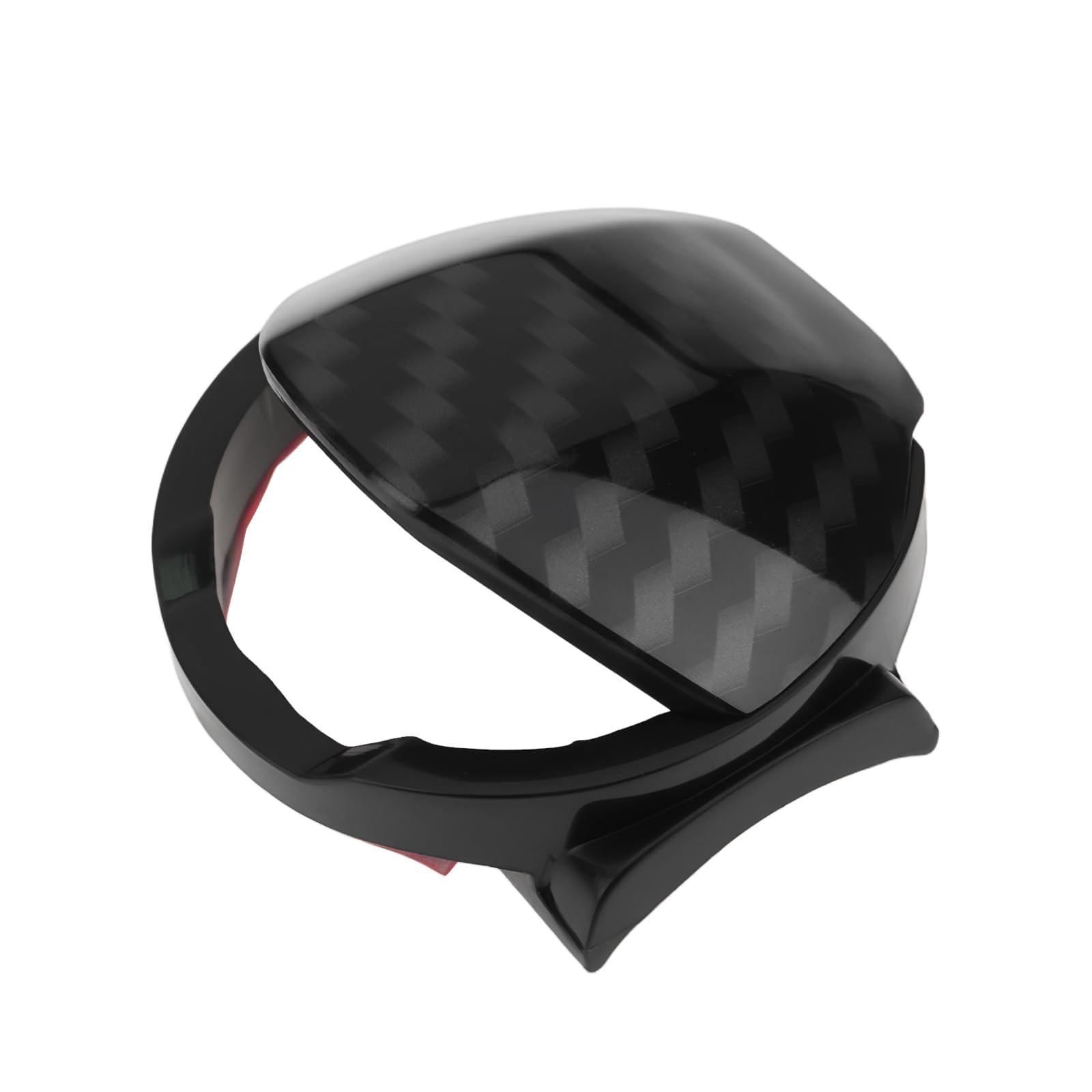 Car Push Engine Start Stop Button Switch Cover Trim Compatible with Ford Mustang 2015+, Carbon Fiber Texture