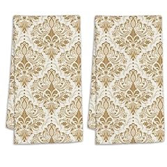 Vintage Damask Gold Orient Flower