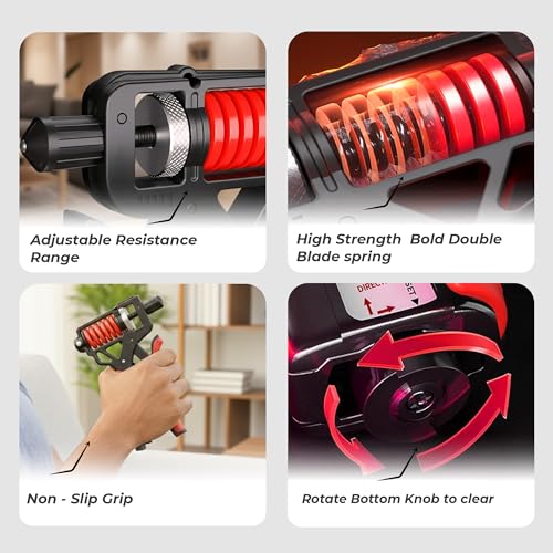 Image of Durafit91 Power Pro Gripper Heavy with Counter for Men & Women, Forearm Exerciser, Finger Exerciser, Power Gripper for Gym Workout & Home Training