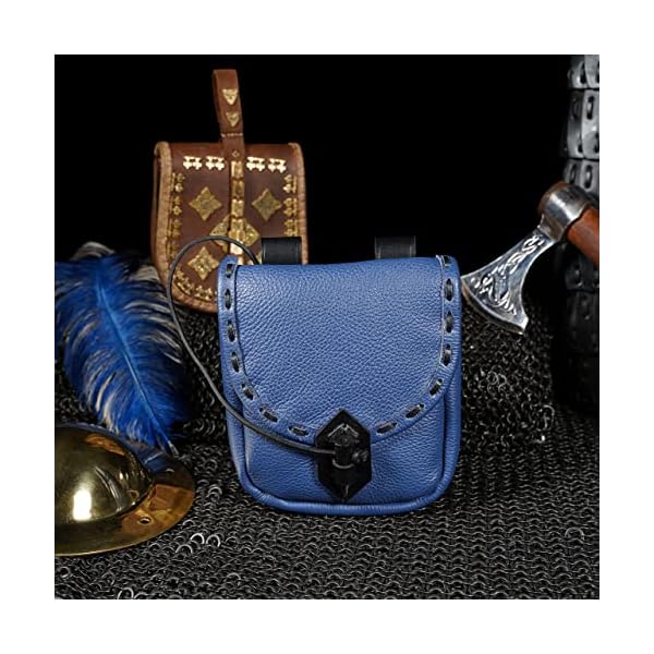 Mythrojan Gürteltasche Renaissance Kostüm Zubehör LARP Hüfttasche Cosplay Münzbörse – Bild 4