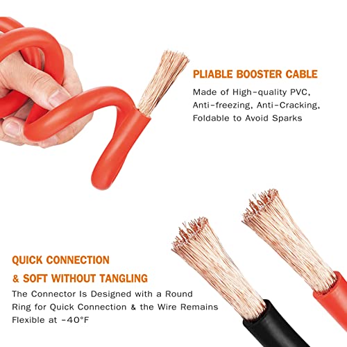 NOONE 2 Gauge Smart-7 Jumper Cables