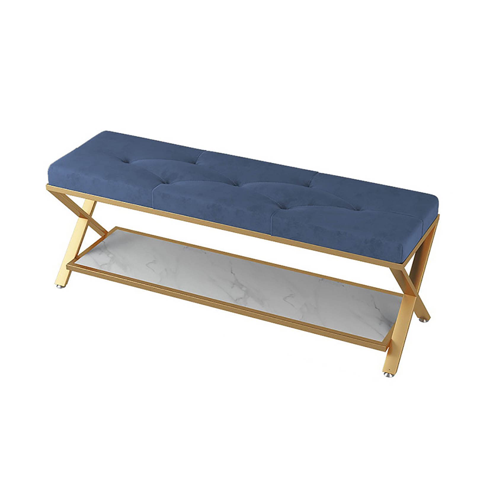 WJFTODAY Stylish Entryway Shoe Bench with Storage Sturdy Iron Frame Space Saving Hallway Seat Functional for Front Door Living Room & Mudroom