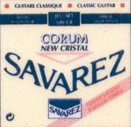 Amazon.com: CUERDAS GUITARRA CLASICA - Savarez (500/CR) Corum Nuevo Cristal  Roja (Juego Completo) : Instrumentos Musicales