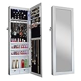 【Über der Tür und an der Wand Schmuckschrank】 Benötigen Sie einen Schrank, der nicht viel Platz beansprucht? Der Schrank kann an der Wand oder über der Tür aufgehängt werden. Er ist einfach zu bedienen und platzsparend für zu HauseGebrauch, passt zur Schrankwand, wird nicht leicht beschädigt, und die Farbe ist schön und pflegeleicht, sammelt keinen Staub an und verschmutzt nicht leicht.