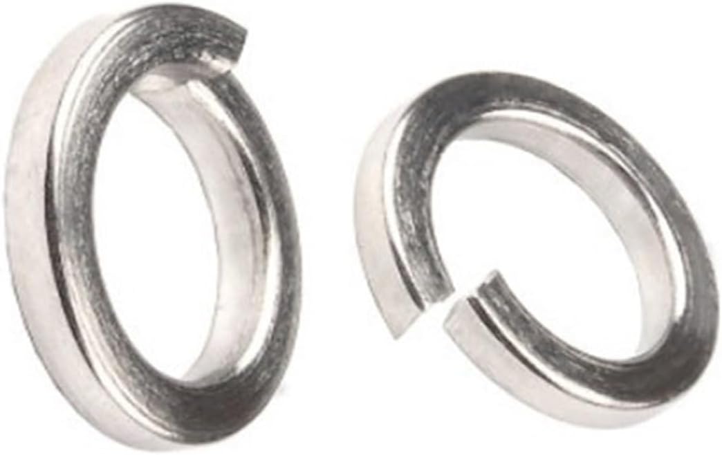 CREAP 4-200pcs Spring Lock Washer Stainless Steel Locking Washer M2 M2.5 M3 M4 M5 M6 M8 M10 M12 M14 M16 M18 M20 M22 M24 M30(M5 200pcs)