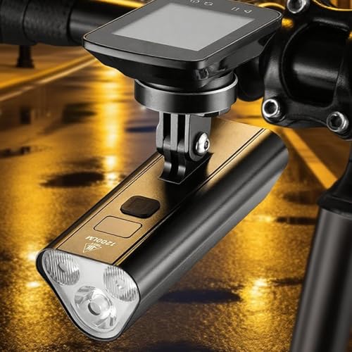 Linterna de bicicleta delantera LED recargable impermeable con 6 modos 2