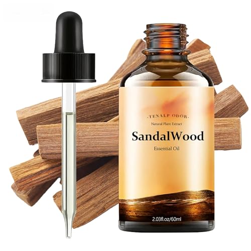 Aceite Esencial de Sándalo con Cuentagotas de Vidrio, 2.03 Fl Oz miniatura 1