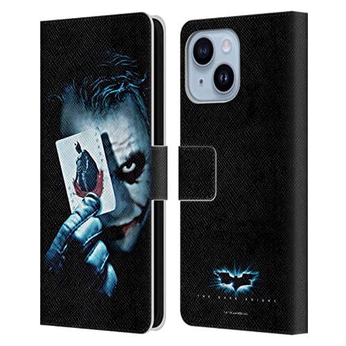 Protection iPhone 14 Plus étui portefeuille cuir Joker Dark Knight