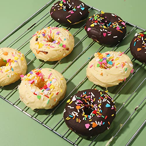 Kispog Silicone Donut Pan For Baking - 2 Pcs Nonstick Donut/Bagel Molds 4 Cavity 3.2 Inch. Air Fryer Accessories Compatible With Instant Vortex Ninja Foodi Air-Fry Baking #TOP5