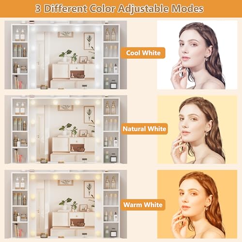 Luxury Makeup Vanity Desk with Lights