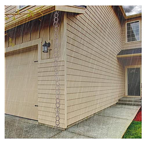 JINPENGRAN Catena Antipioggia con Doppio Anello in...