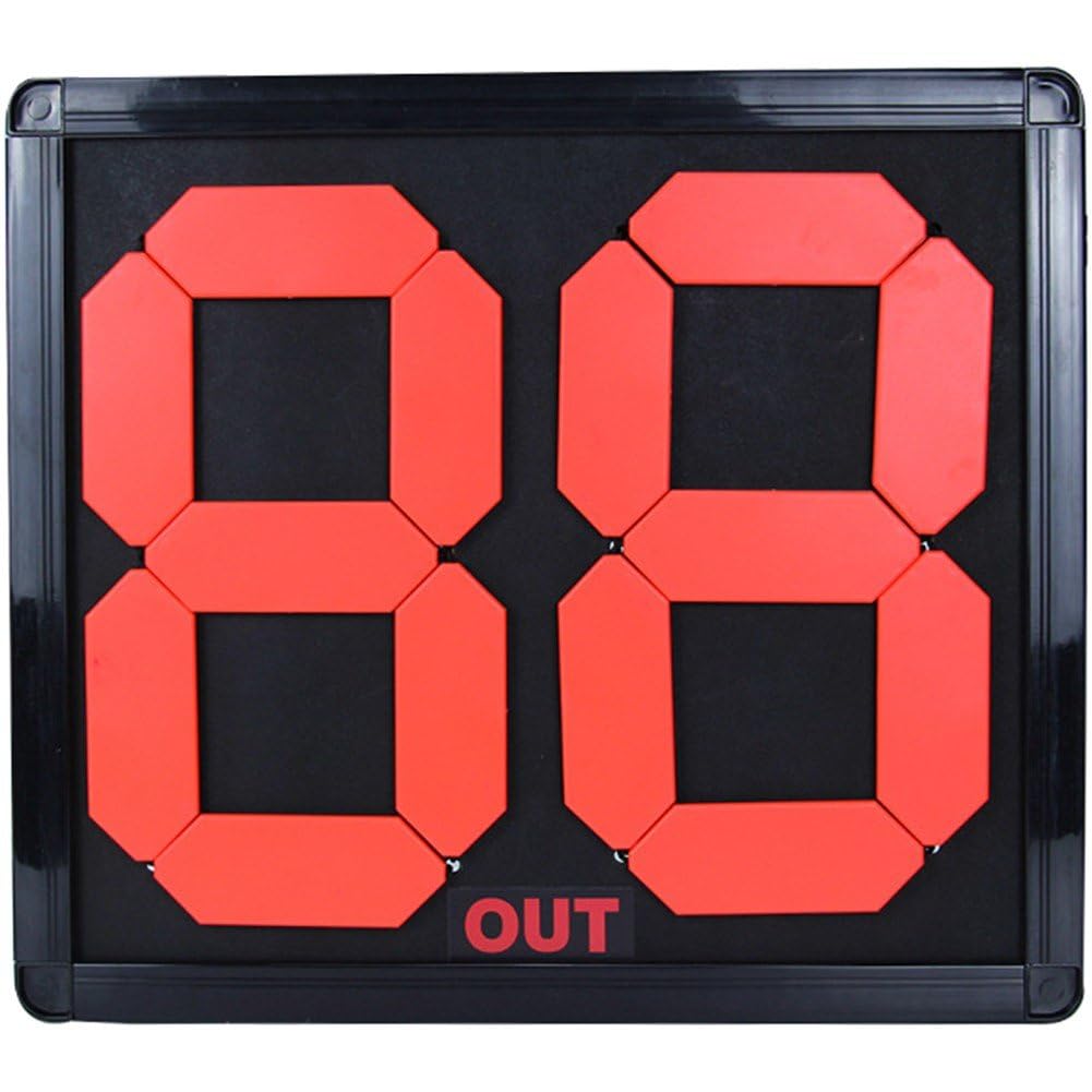 Tablero sustituto de fútbol manual y placa de número para árbitros 1