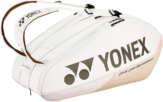 Yonex Pro Racquet Bag 6, Multi-Compartment 6-Racket Tennis Gear Travel Pack, Backpack Carry Straps/Grab Handle BAG92426