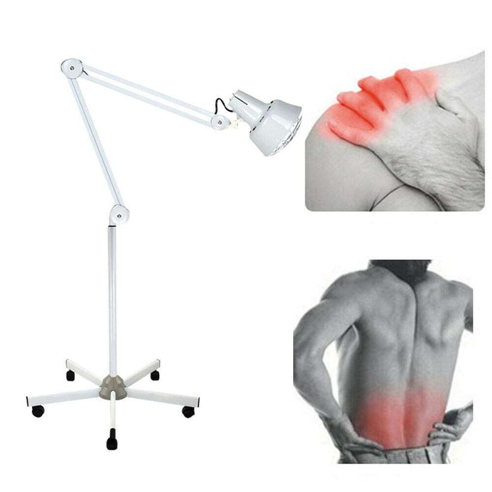 Lampe infrarouge à lampe chauffante 275W Lampe infrarouge sur pied Lampe de thérapie IR pour soulagement de la douleur