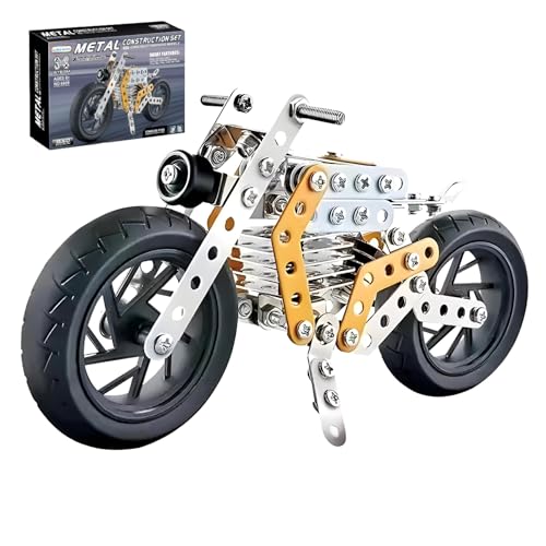Elecart Metal DIY Motorcycle Building Blocks for Kids – 162-...